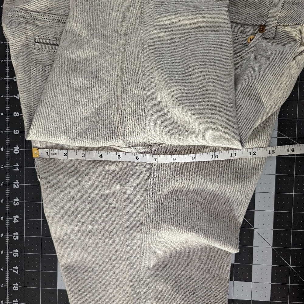 Raf Simons Men's White Denim Slim Straight Fit Tapered Jeans Italy 32 - Picture 9 of 14